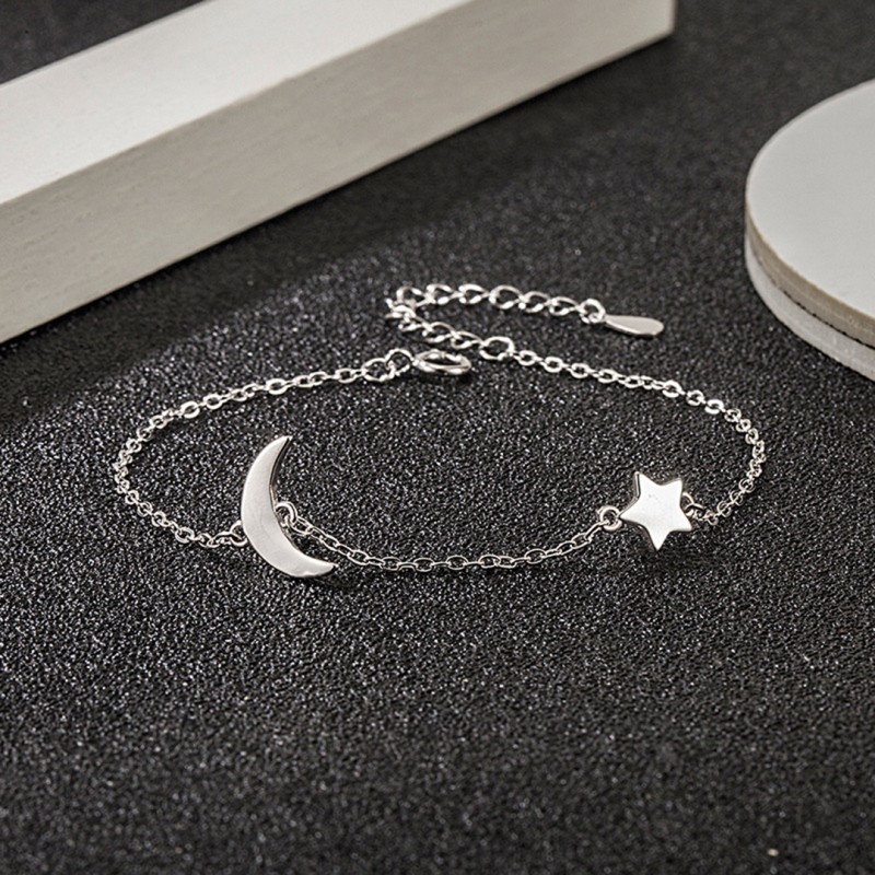 Minimalist Star and Moon Bracelet -Simple and Cool Style