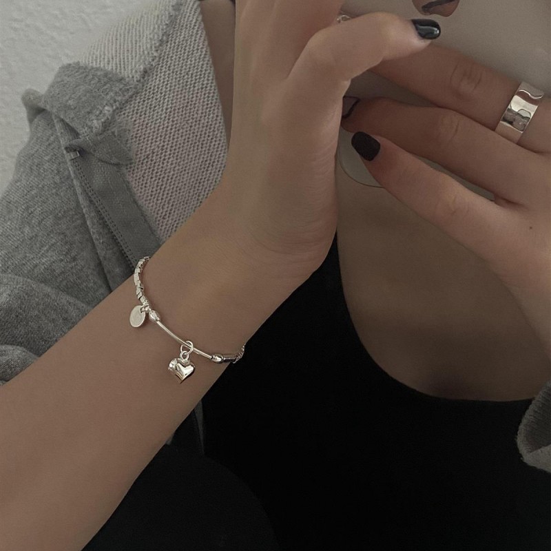 Square Heart Bracelet Niche High-End