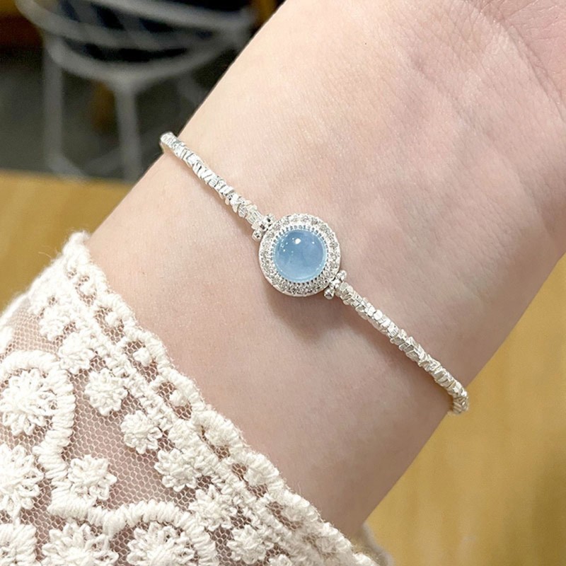 Silver Natural Sapphire Bracelet