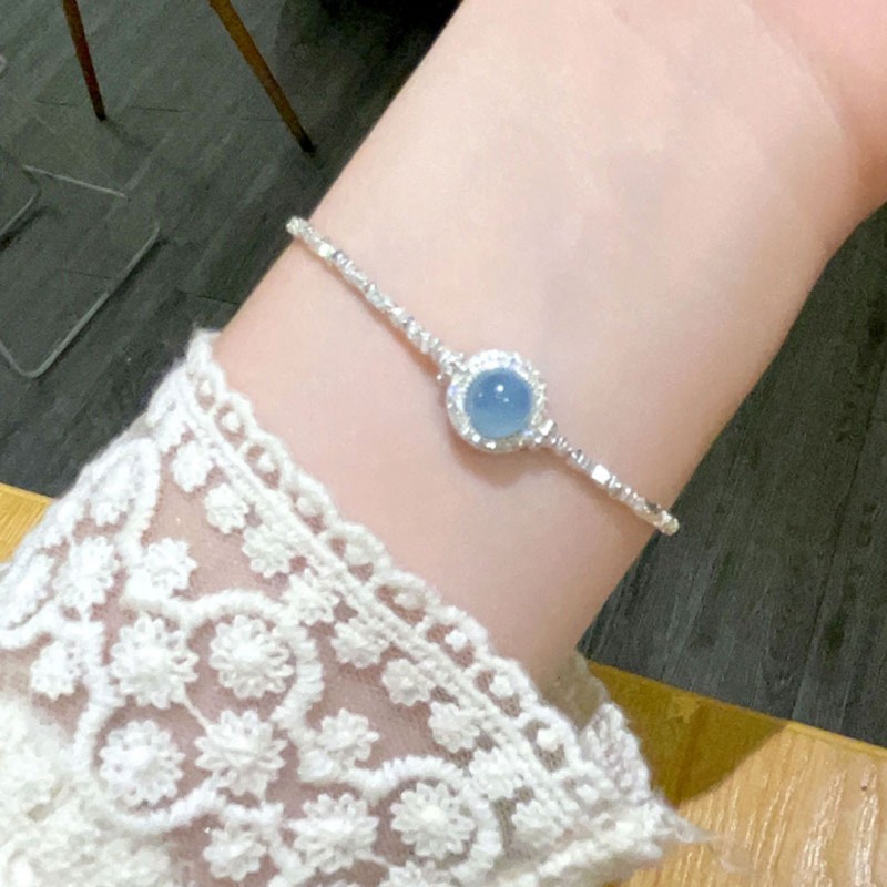 Silver Natural Sapphire Bracelet