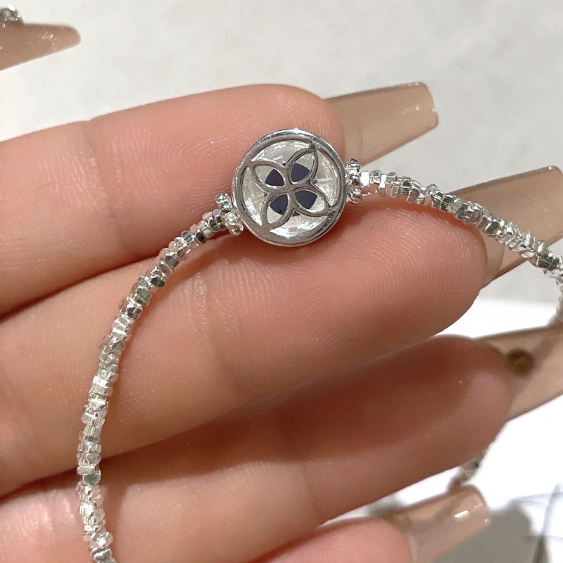 Silver Natural Sapphire Bracelet