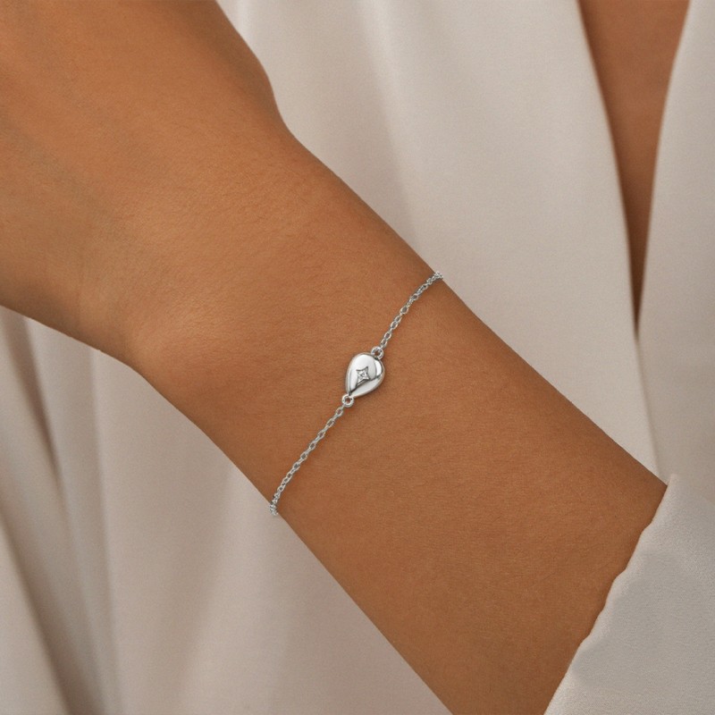 Water Drop Four-Pointed Star Diamond-studded Versatile Bracelet