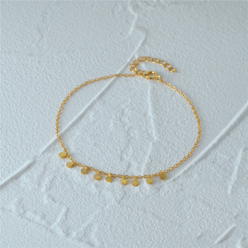 Simple Round Plate Daily Bracelet