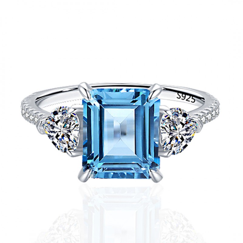 5.5 Carat Aquamarine Ring for Women 