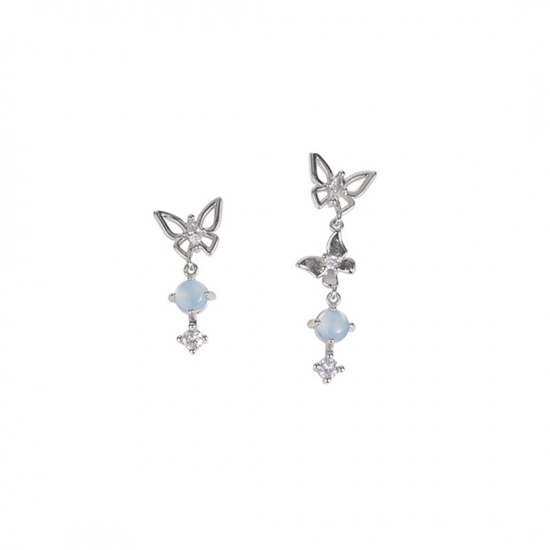 Moonstone Butterfly Stud Earrings