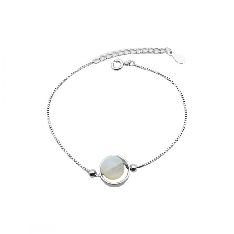 Silver Moonstone Bracelet