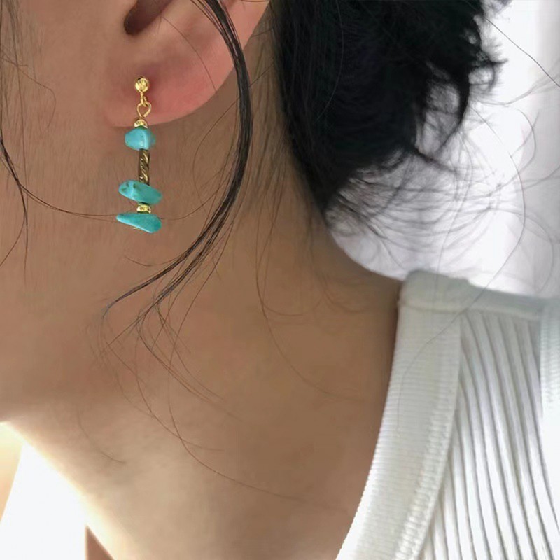 Irregular Optimized Turquoise Earrings