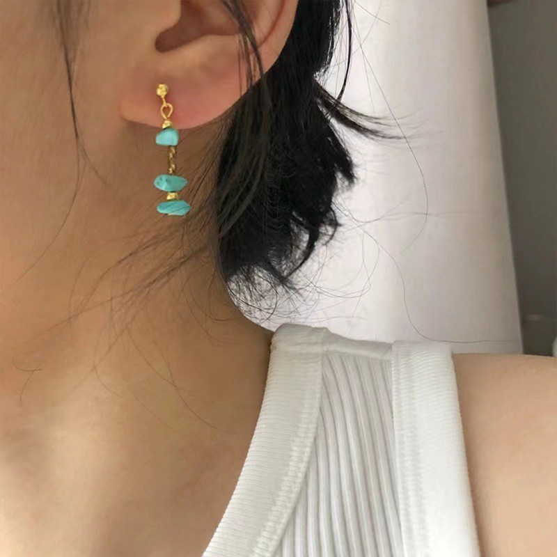 Irregular Optimized Turquoise Earrings