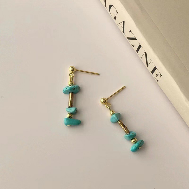 Irregular Optimized Turquoise Earrings