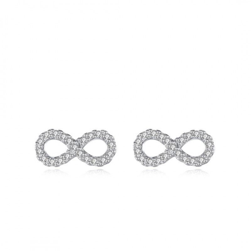 Butterfly Knot Full Diamond Climber Earrings 