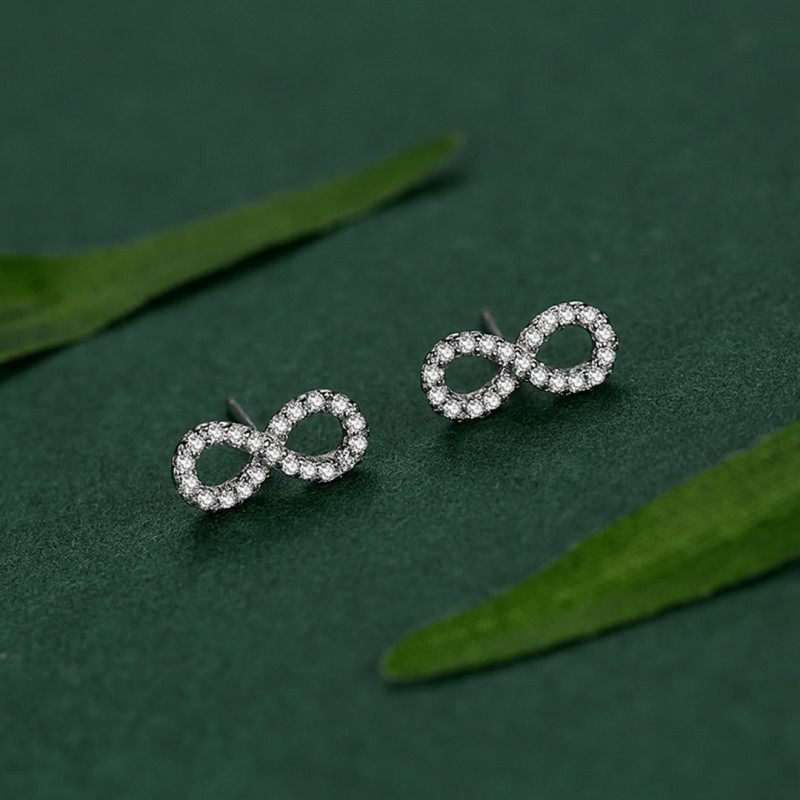 Butterfly Knot Full Diamond Climber Earrings 