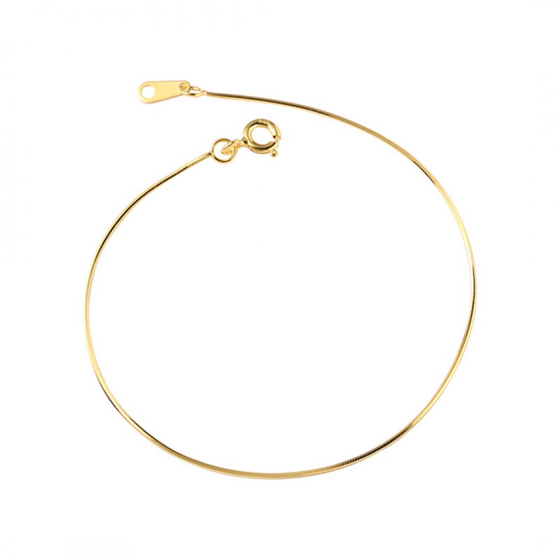 Gold Snake Bone Minimalist Chain Bracelet