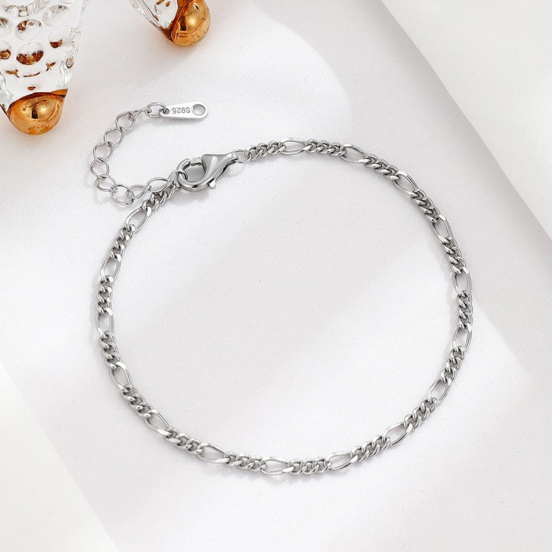 Silver Elegant Minimalist Chain Bracelet