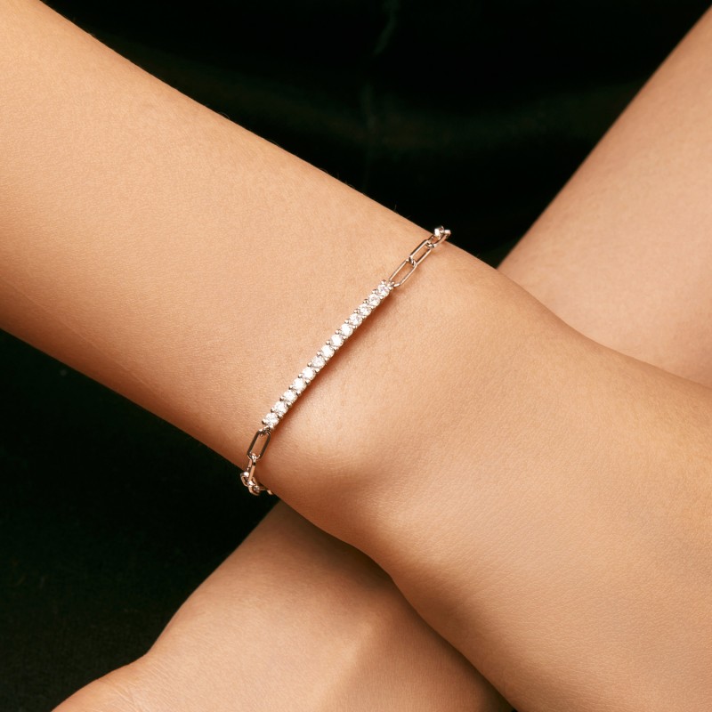 Personalized Bracelet with Mozambique Diamonds