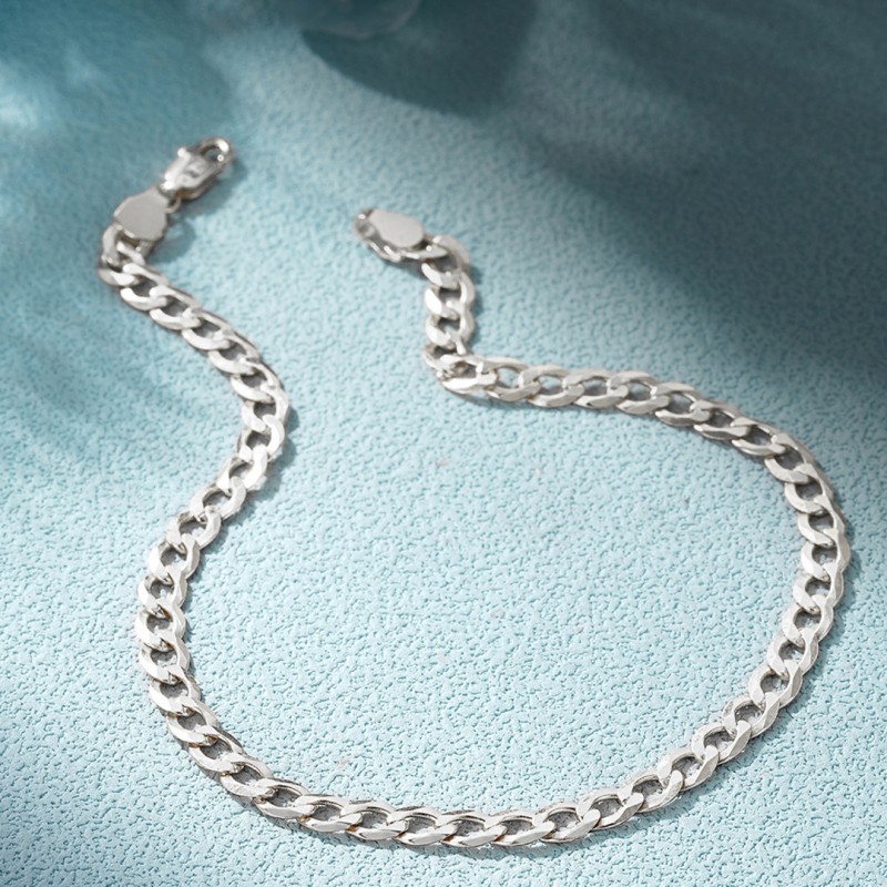 Silver Basic Cuban Bracelet