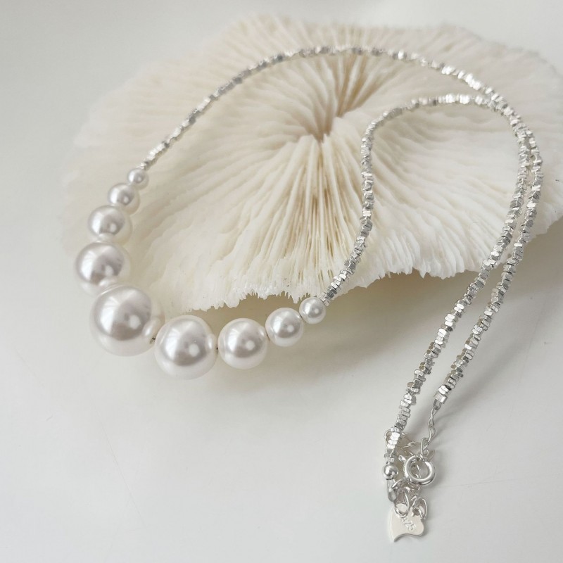 Niche Design Light Luxury Pearl Collarbone Chain 