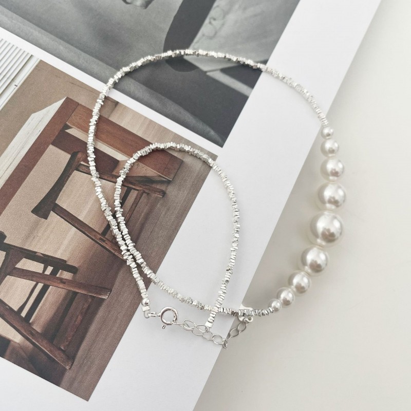 Niche Design Light Luxury Pearl Collarbone Chain 