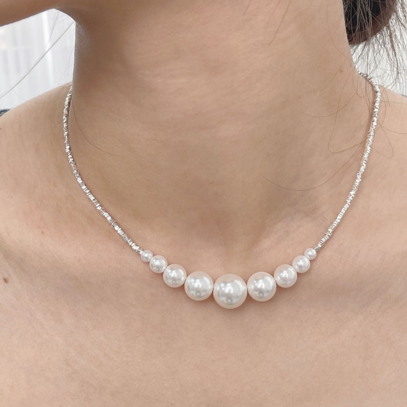 Niche Design Light Luxury Pearl Collarbone Chain 