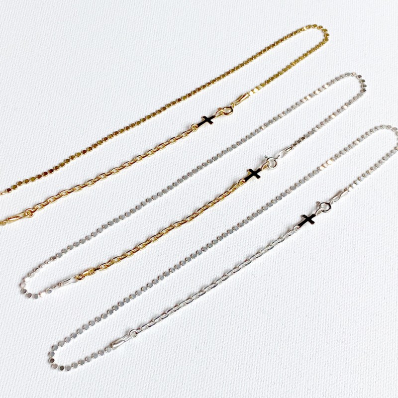 Gold Versatile Cross Necklace Minimalist Cold Wind