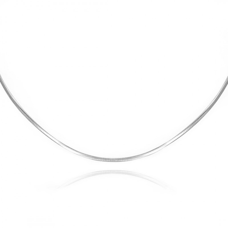 1MM Plain Silver Snake Bone Chain Niche Light Luxury