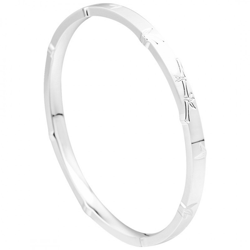 Bamboo Bangle Closed Flat Strip 