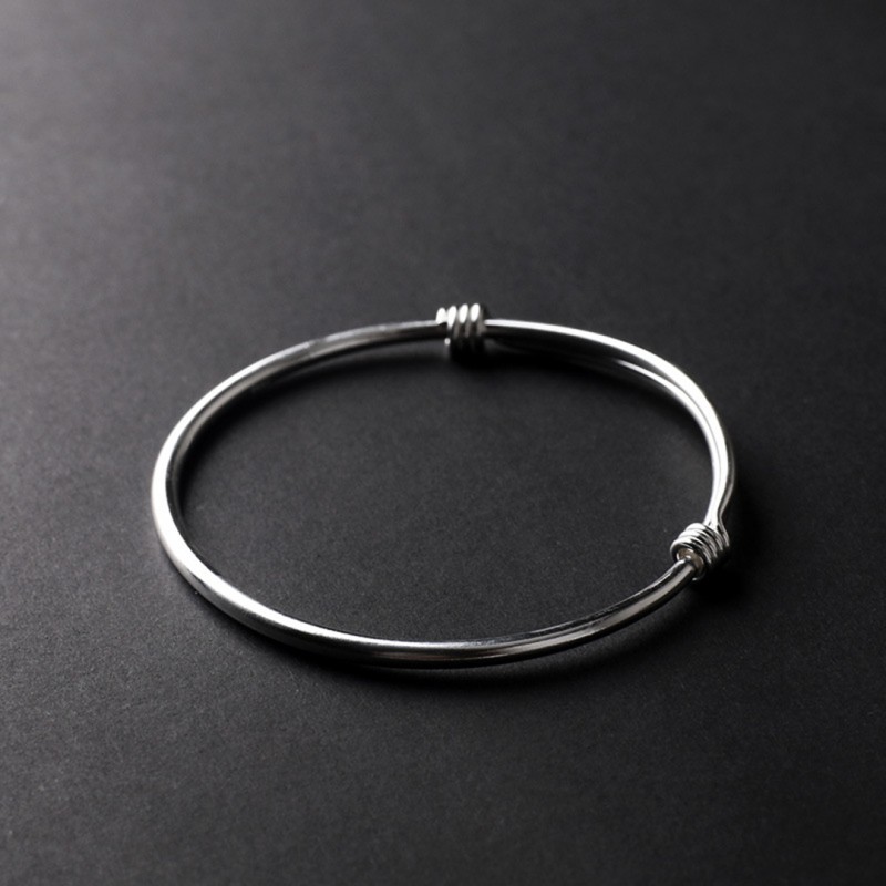 Simple Fashion Smooth Bright Surface Plain Adjustable Bracelet