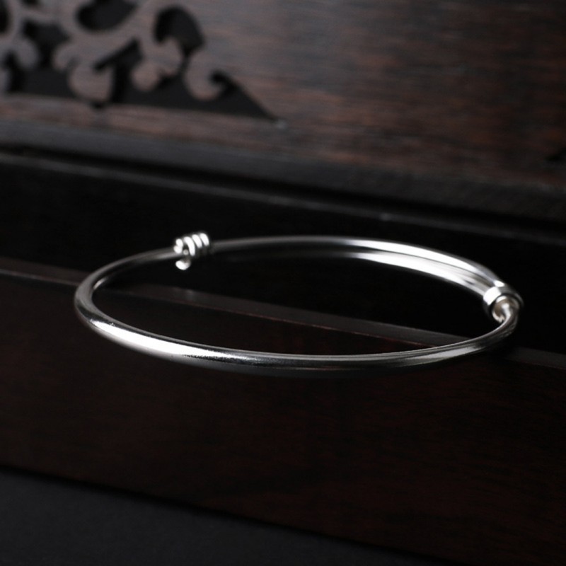 Simple Fashion Smooth Bright Surface Plain Adjustable Bracelet