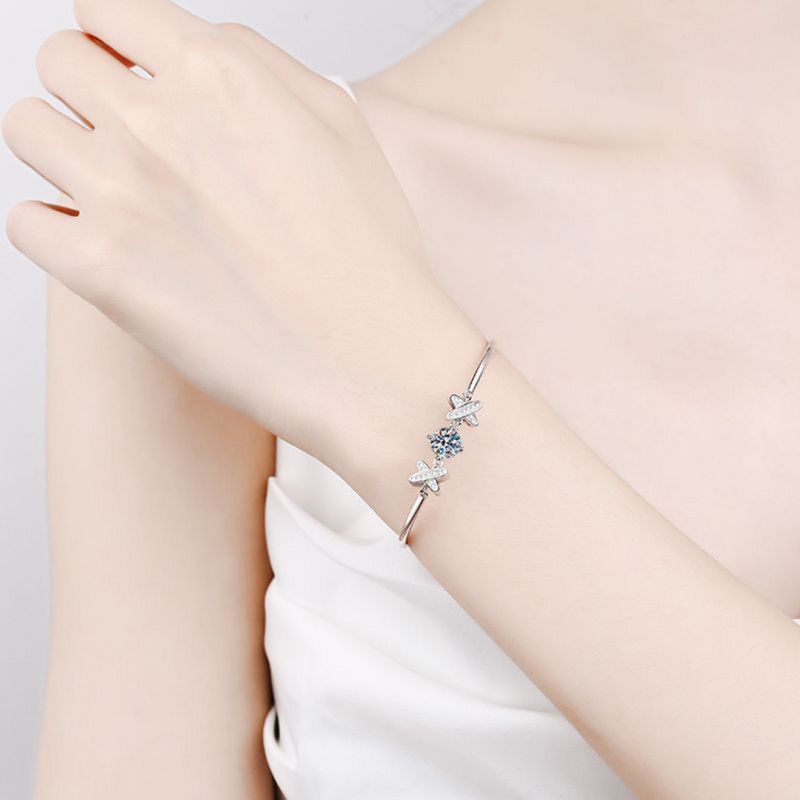 Fresh Versatile Pastoral Style Morandi Diamond Bracelet