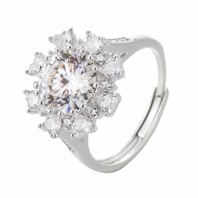 3 Carat Mozambique Heart-shaped Diamond Engagement Ring