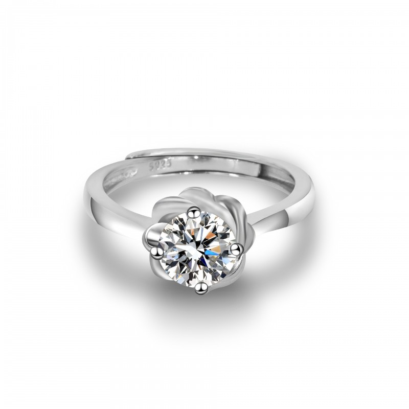 Mozambique 1 Carat Four-Prong Solitaire Engagement Ring