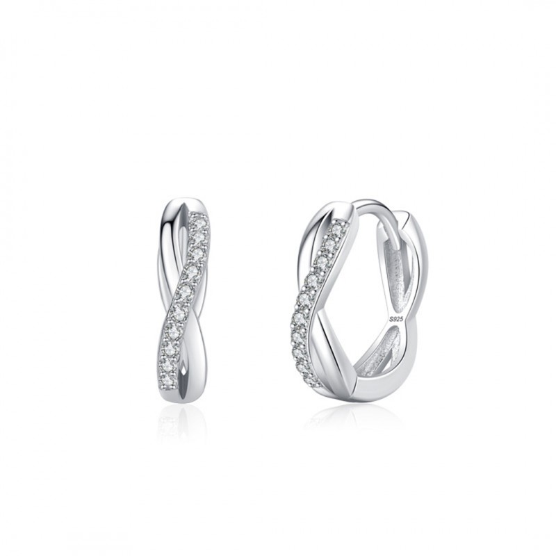 Fashion Infinity Symbol Luxury Elegant High-End Sense Ear Hoops