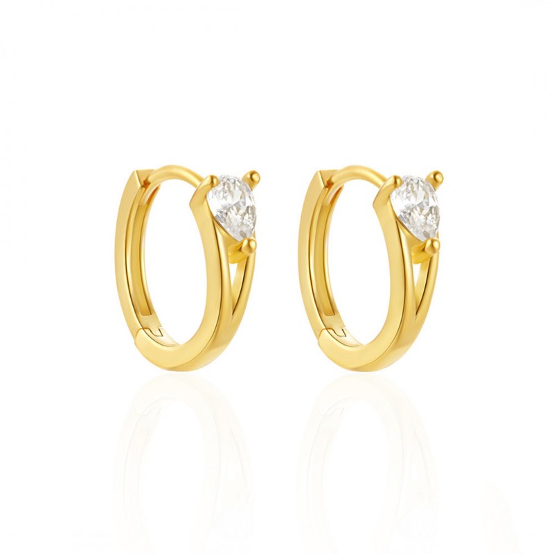 Fashionable Minimalist Teardrop Classic Hoop Earrings