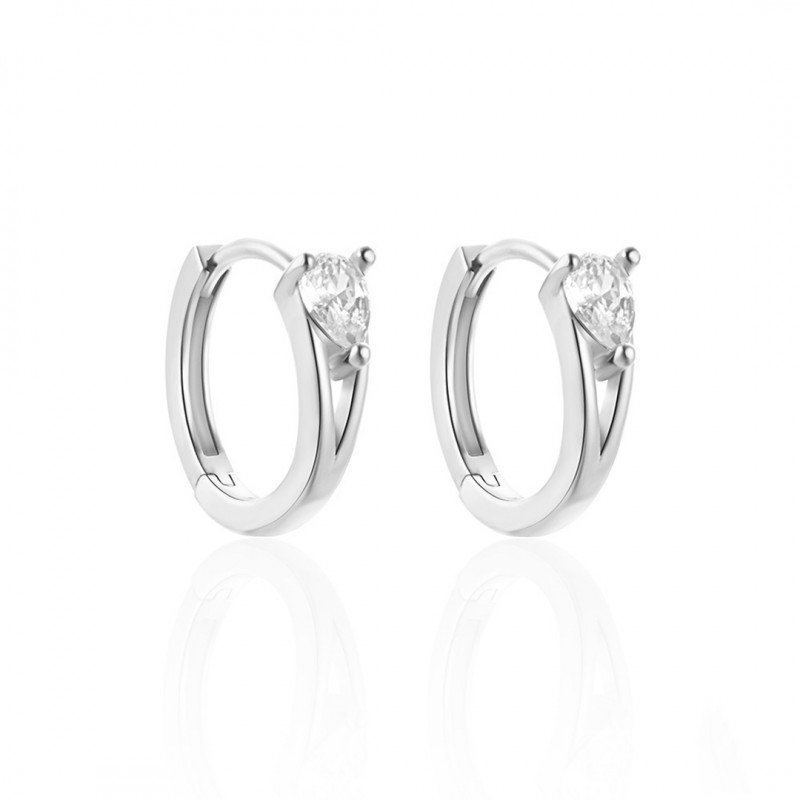 Fashionable Minimalist Teardrop Classic Hoop Earrings