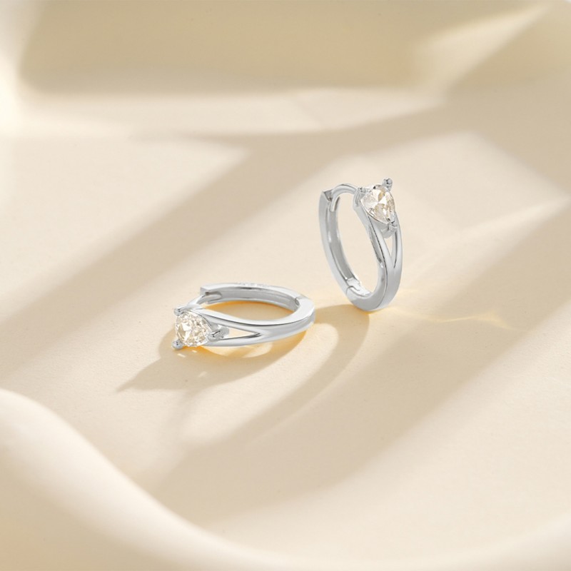 Fashionable Minimalist Teardrop Classic Hoop Earrings