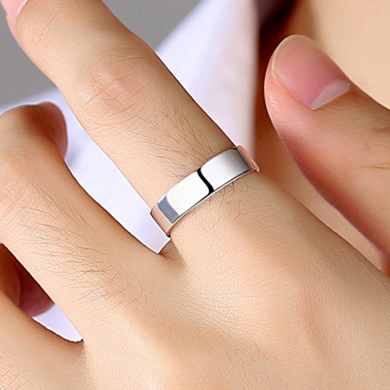 Men's Ring Simple Band Wedding