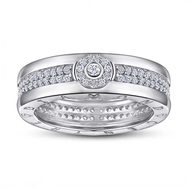 Full Diamond Wedding Ring for Men