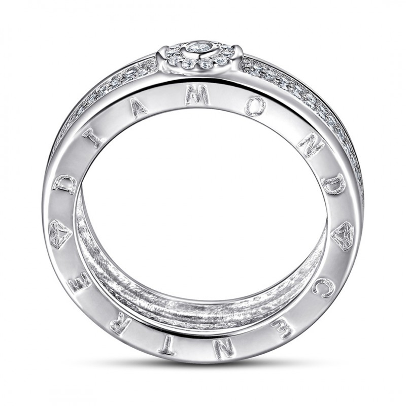 Full Diamond Wedding Ring for Men