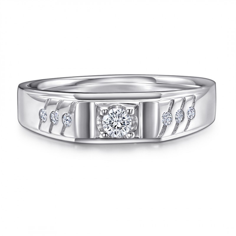 Men's Ring Set with Cubic Zirconia Wedding