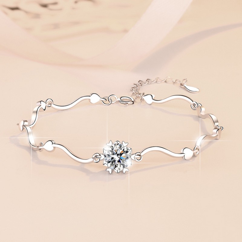 Bracelet D color 1 Carat Snowflake Moissanite