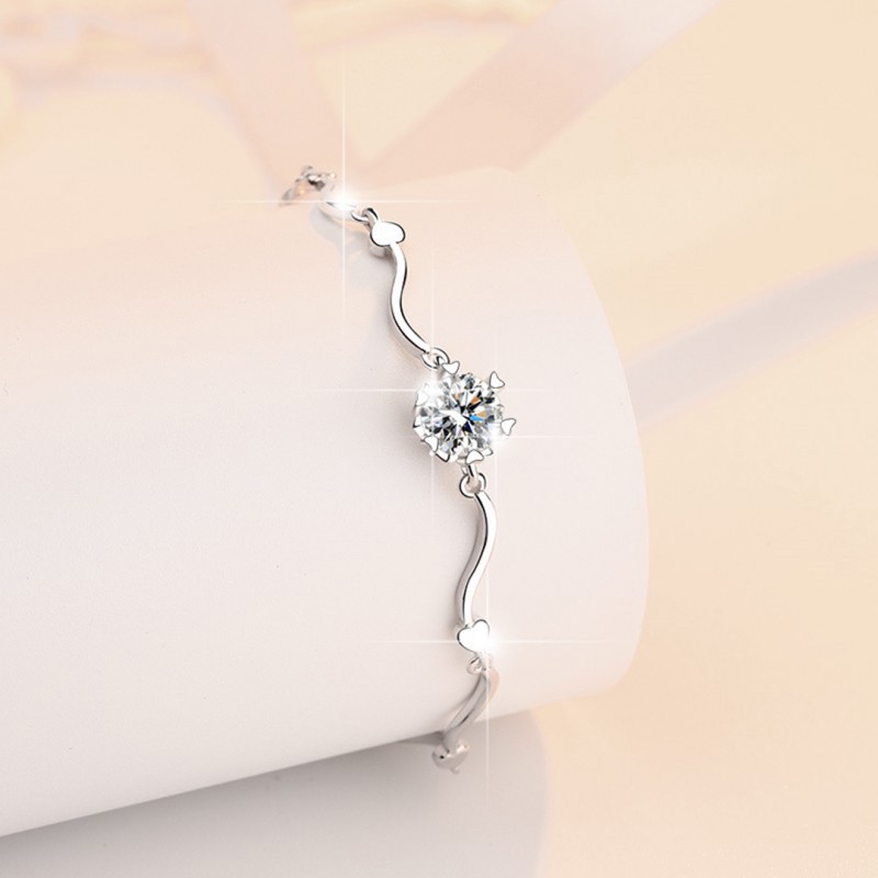 Bracelet D color 1 Carat Snowflake Moissanite