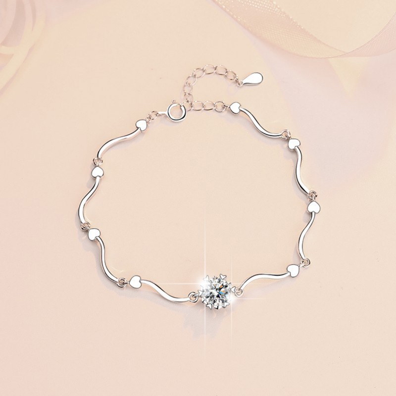 Bracelet D color 1 Carat Snowflake Moissanite