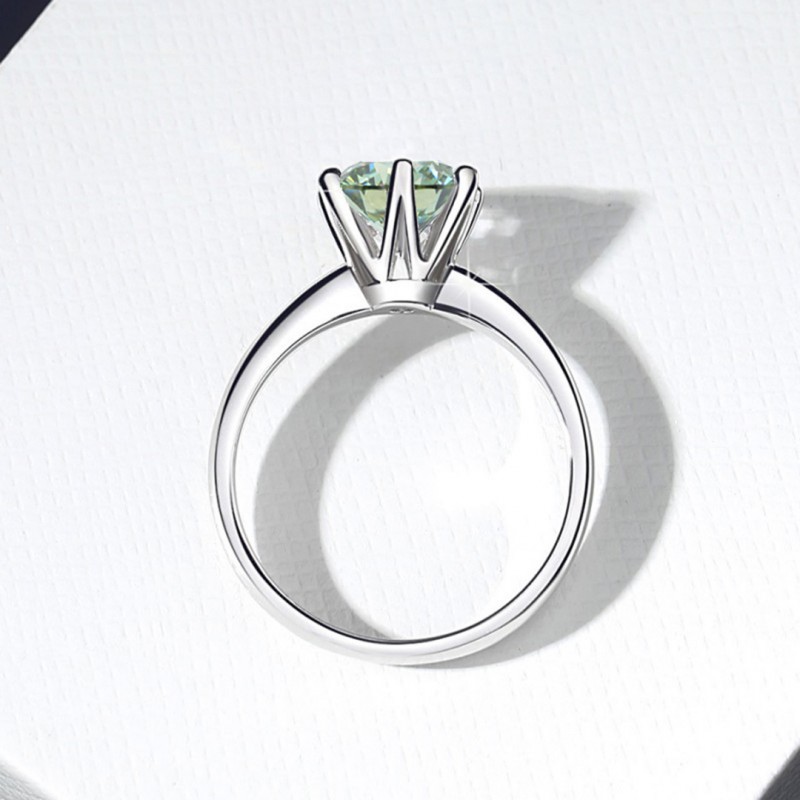 Classic Six-Prong Ring Moissanite