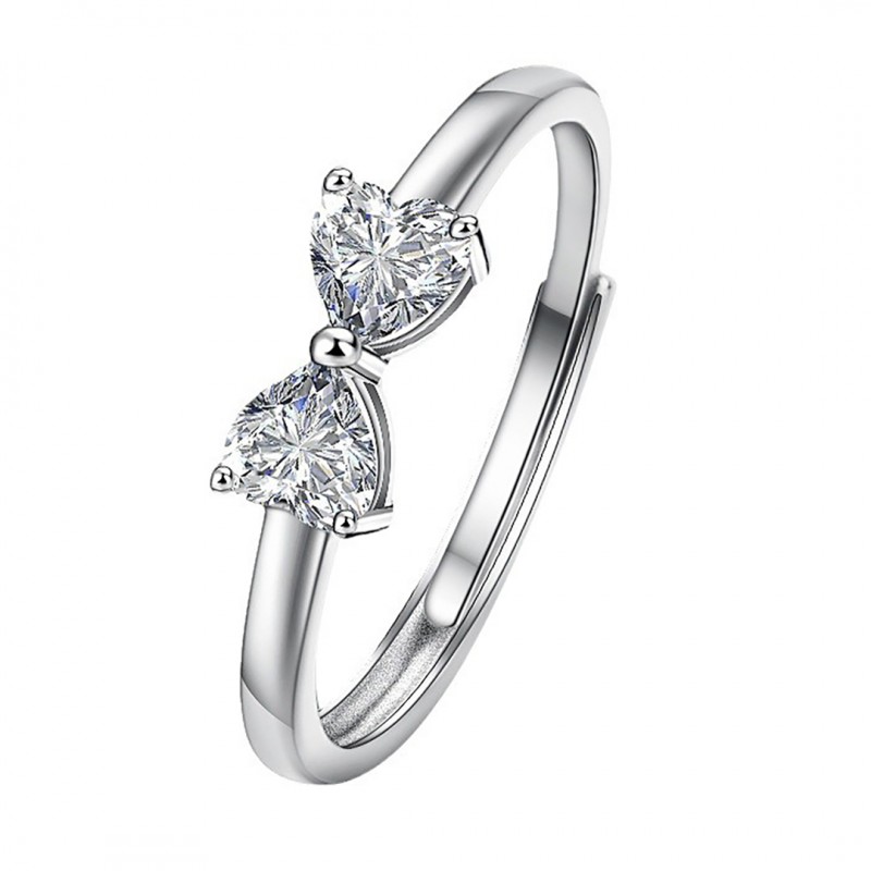 Heart-to-heart Adjustable Open Ring