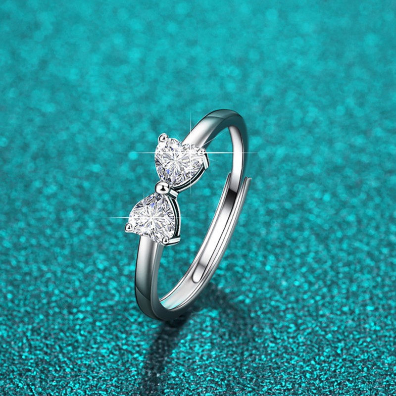 Heart-to-heart Adjustable Open Ring