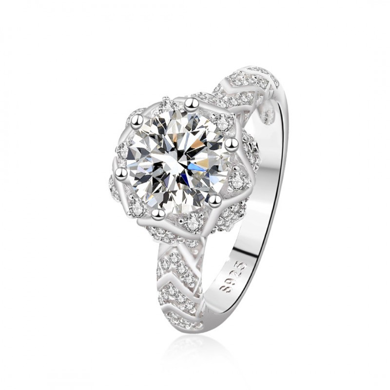 2 Carat Moissanite Ring High-end