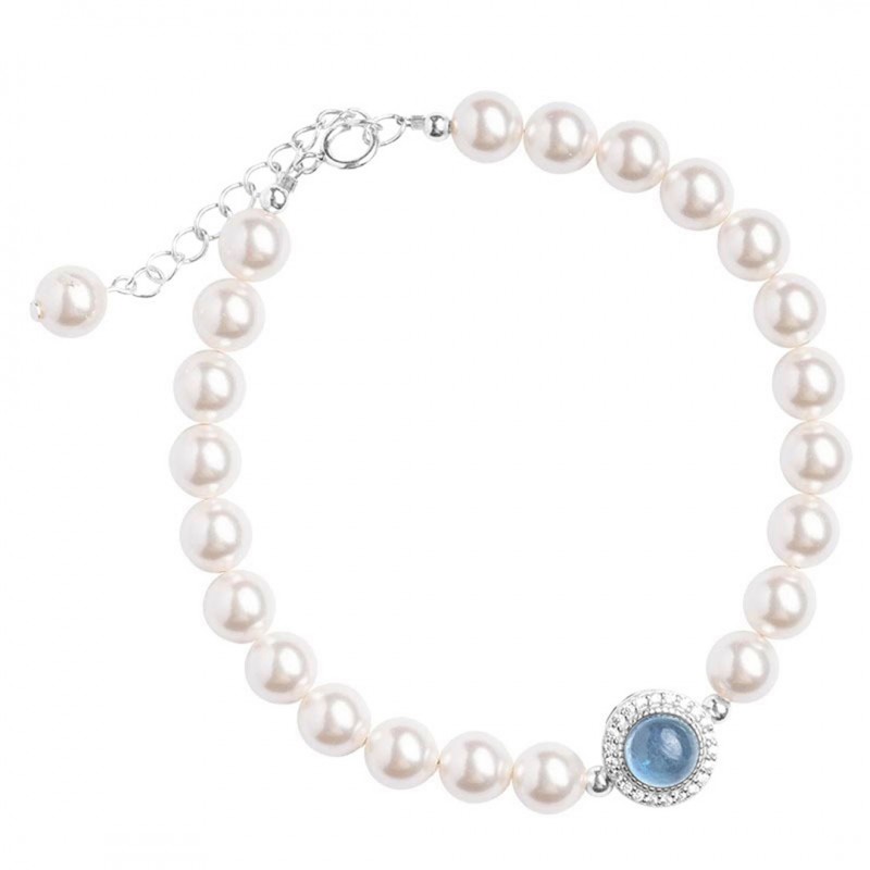 Natural Aquamarine and High-quality Pearl Bracelet with Exquisite Elegance