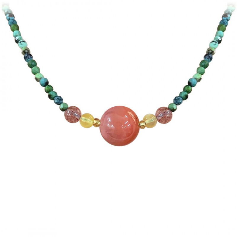 Silver Nanhong Turquoise Necklace Niche