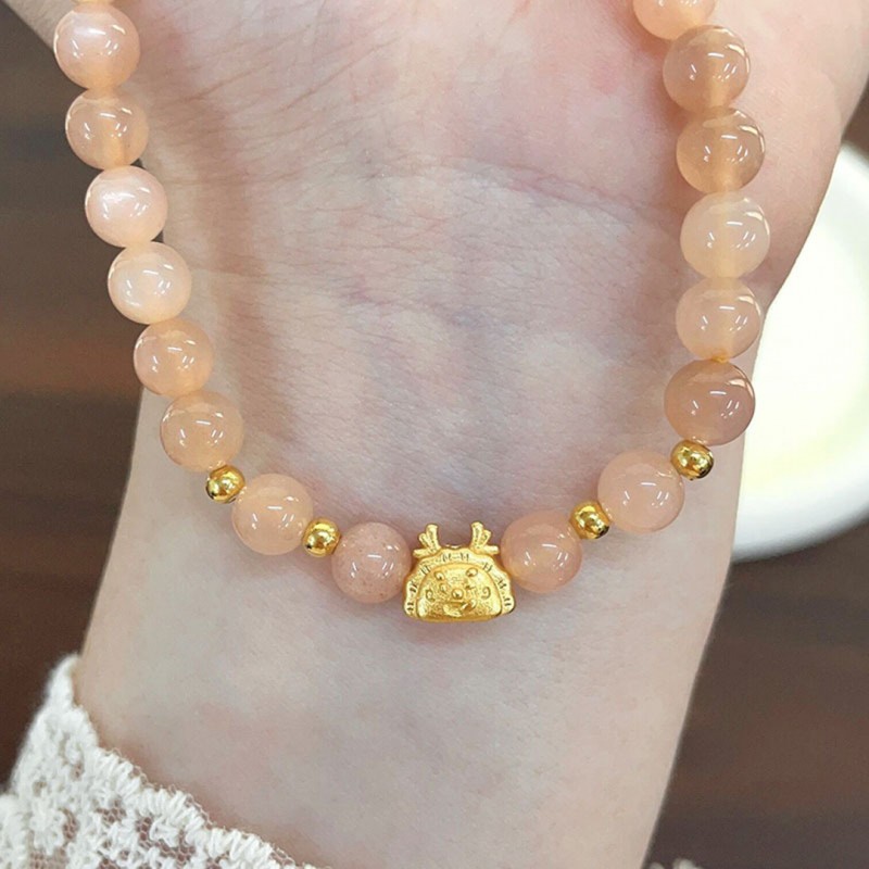 Dragon Dumpling Sunstone Bracelet