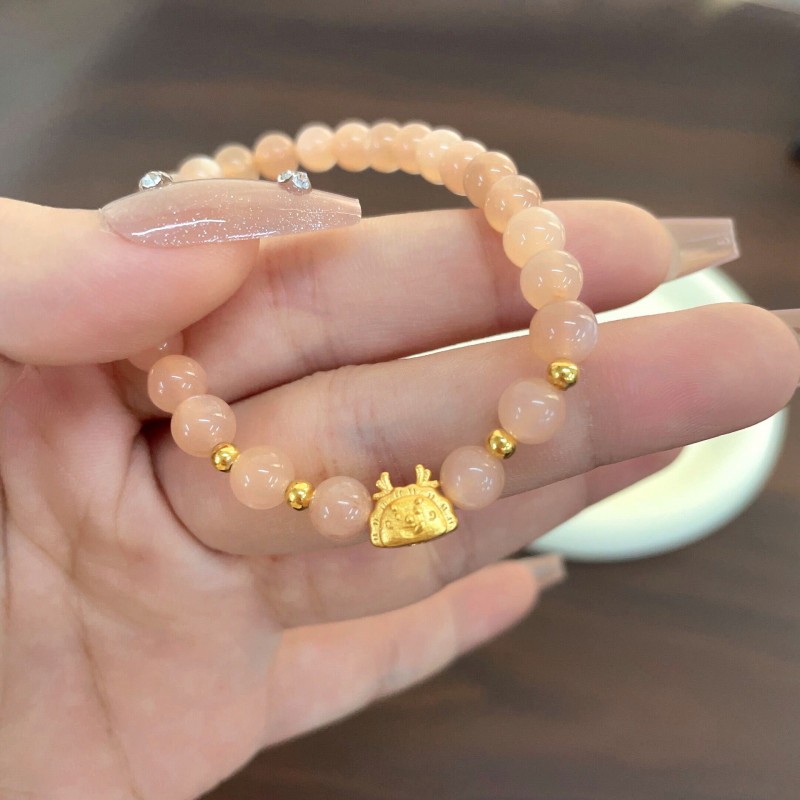 Dragon Dumpling Sunstone Bracelet