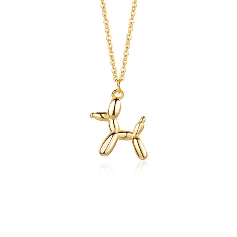 Cute 3D Balloon Dog Necklace